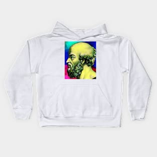 Eratosthenes of Cyrene Colourful Portrait | Eratosthenes of Cyrene Artwork 7 Kids Hoodie